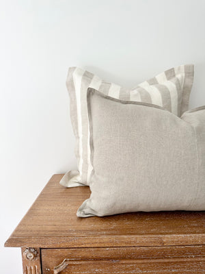 Luca Linen 50x50cm Stonewash European Linen Cushion - Cotier Classiqué